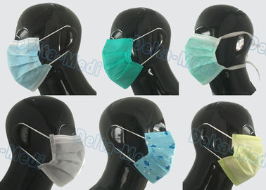 Couleur bleue jetable non tissée de masque protecteur d'Earloop de 3 plis pour le docteur/patient