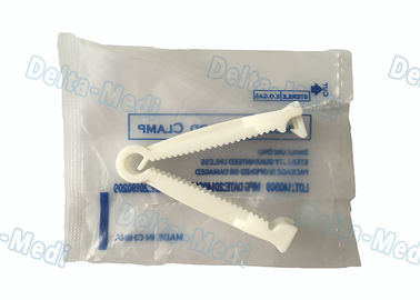 Surface douce de haute bride jetable efficace de cordon ombilical du blanc 5.0cm dans le sac de PE