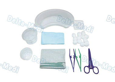 Kits chirurgicaux jetables de soin de blessure, paquets stériles de habillage avec les bols en plastique médicaux de rein