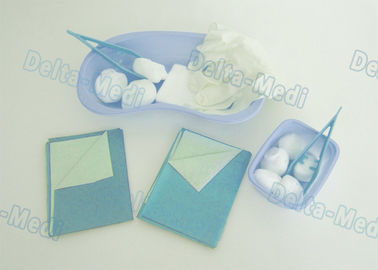Kits chirurgicaux jetables de soin de blessure, paquets stériles de habillage avec les bols en plastique médicaux de rein