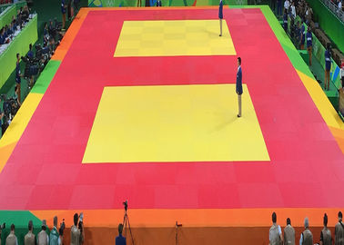Tapis colorés à haute densité de judo de concurrence et de formation d'arts martiaux de jiu-jitsu de Bjj