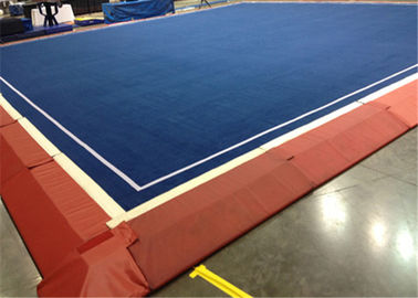 Plancher Cheerleading Mat Velcro Connect du bleu 50mm de gymnastique