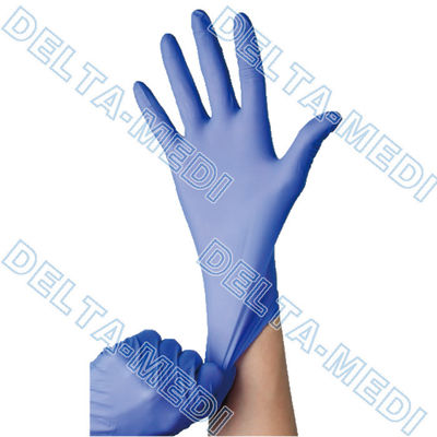 Gants jetables de main de manchette perlée pour le coffre-fort industriel de soins de santé