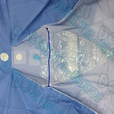 Chirurgical stérile jetable bleu-foncé de SBPP drape pour l'urologie avec le sac de collecte