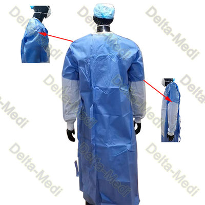 Jetable stérile renforcé de robe chirurgicale de Sms du niveau 3 d'AAMI PB70