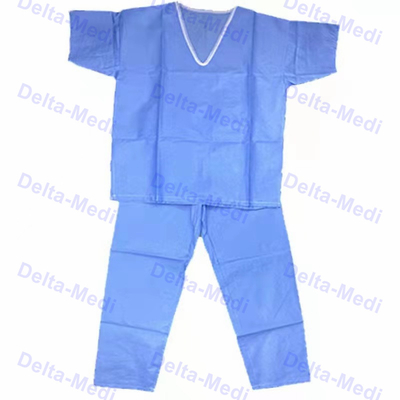 Douille courte non stérile non tissée protectrice de sécurité patiente jetable de robe