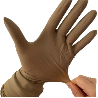 Gants orthopédiques de latex naturel chirurgical orthopédique stérile de gants de couleur de Brown