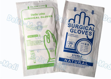 Couleur blanche libre de latex de poudre chirurgicale jetable stérile de gants pour l'hôpital