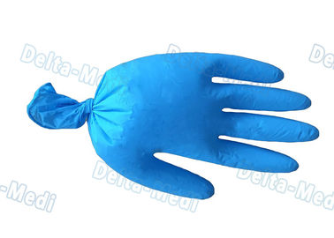 Gants libres de vinyle de poudre médicale, résistance à l'usure jetable bleue de gants de vinyle
