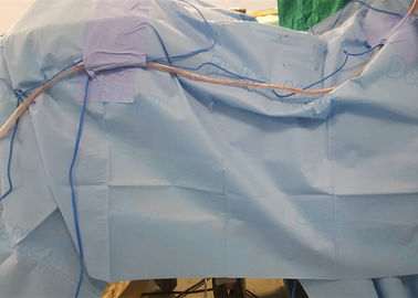 Chirurgical jetable de chirurgie d'épine drape avec la poche de collection et le film liquides d'Insice