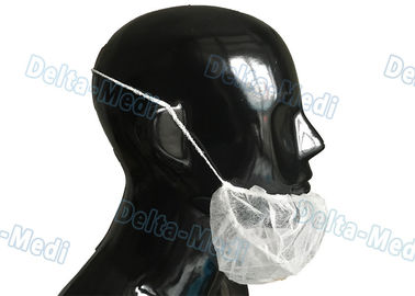 Choisissez/chapeaux chirurgicaux jetables élastiques de double, masque chirurgical blanc non tissé de barbe