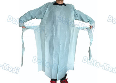 Les produits en plastique médicaux protecteurs imperméabilisent la robe de CPE avec des douilles