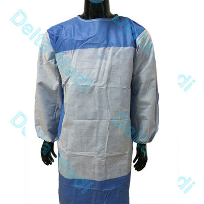 Poly robe chirurgicale jetable renforcée de SMS SMMS