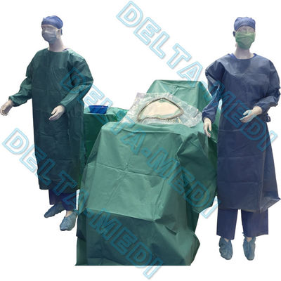 SBPP+PE/SMS renforcés/SMMS/SMMMS/SMF 20g - stérilisation chirurgicale faite sur commande césarienne des paquets ETO de la C-section 60g