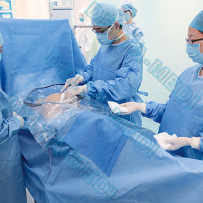 SBPP+PE/SMS renforcés/SMMS/SMMMS/SMF 20g - stérilisation chirurgicale faite sur commande césarienne des paquets ETO de la C-section 60g