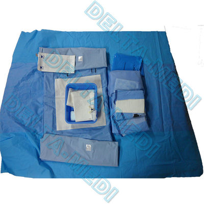 Le paquet chirurgical stérile renforcé absorbant de la livraison de SP/SMS/SMMS/SMMMS/livraison drapent avec le sac de collecte