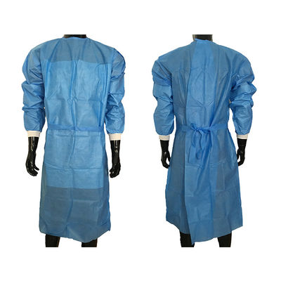 Robes 45g chirurgicales stériles renforcées tricotées pour des patients