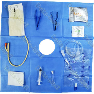 Tube à essai uréthral stérile jetable de Kit With Foley Catheter Syringe de cathéter