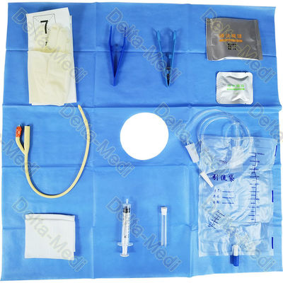 Kits uréthraux jetables médicaux stériles Catheterication Kit With Latex Foley de cathéter