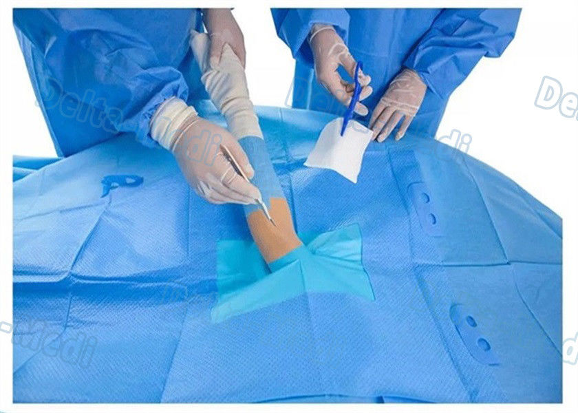 Paquets de régime douanier de chirurgie d'hôpital, kit stérile jetable chirurgical de membre supérieur avec le film élastique