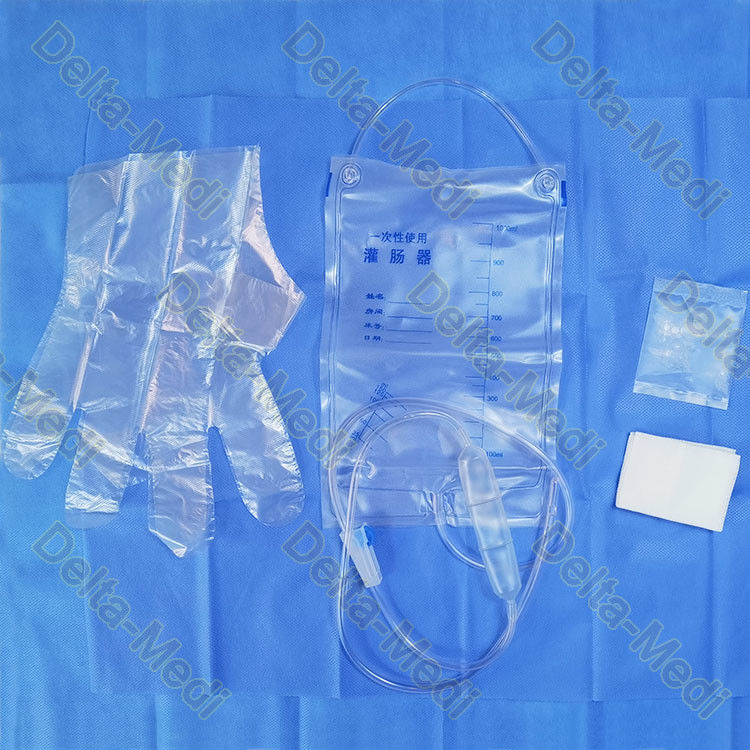 Lavement chirurgical jetable médical stérile Kit Bag Set de paquet de lavement de kits